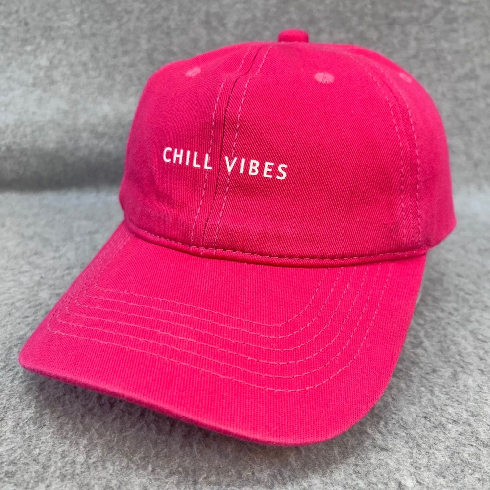 Chill Vibes Womens Pink Unbranded Baseball Cap Adjustable Dad Hat OSFM